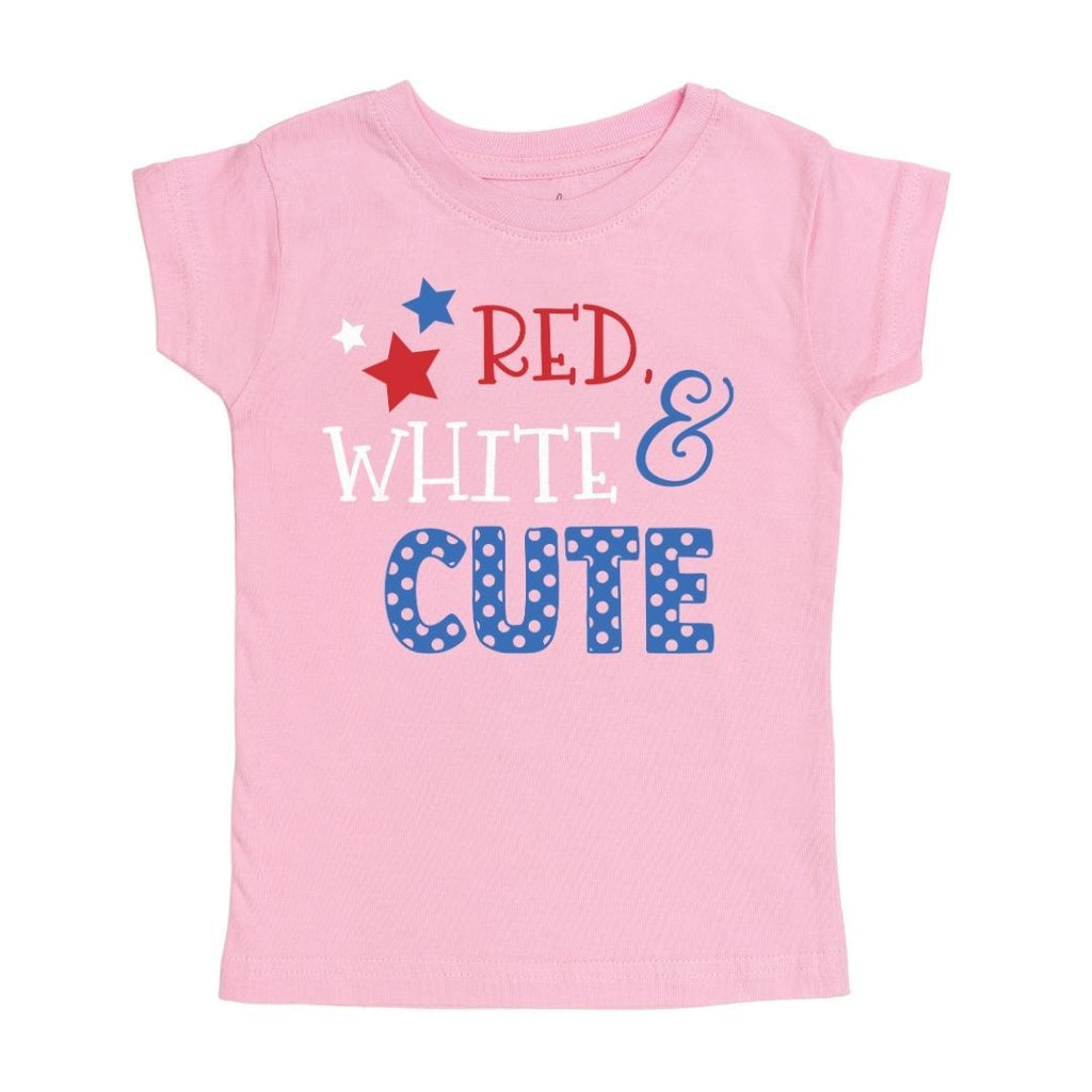 Sweet Wink Girls Infants Toddlers Kids Juniors T-Shirt Fourth of July Patriotic The Plaid Giraffe Childrens Boutique