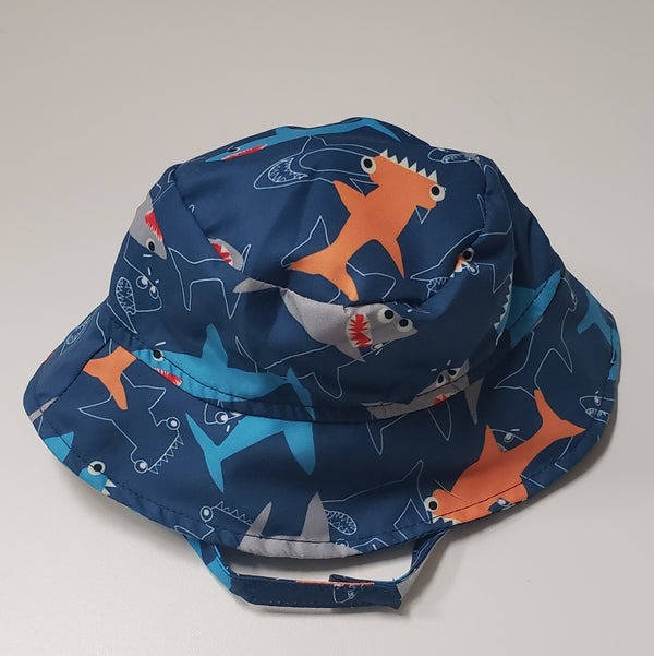 Flap Happy Boys Infants Toddlers Bucket Hat Sharks The Plaid Giraffe Childrens Boutique