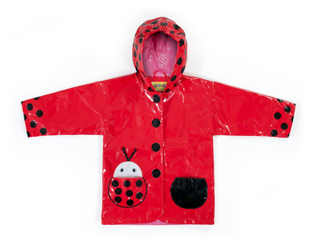Kidorable Boys Girls Raingear Raincoat Ladybug The Plaid Giraffe Childrens Boutique
