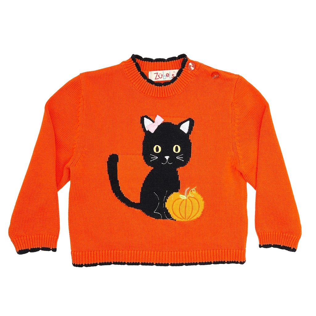 Girls Kitten/Pumpkin Sweater