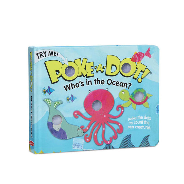 Melissa & Doug Girls Boys Infants Toddlers Kids Learning Toys Poke A Dot Book Ocean Creatures The Plaid Giraffe Childrens Boutique