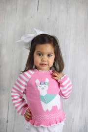 Girls llama sweater sale